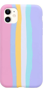Imagen de PROTECTOR IPHONE 11 PRO SILICON RAINBOW