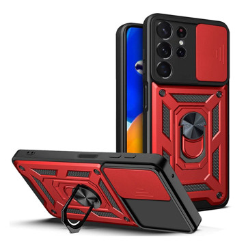 Imagen de PROTECTOR SAMSUNG S23 ULTRA CAMRING RED