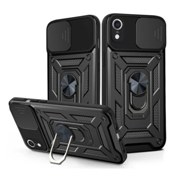 Imagen de PROTECTOR IPHONE XR CAMRING BLACK + NANOX