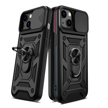 Imagen de PROTECTOR IPHONE 15 PLUS CAMRING BLACK