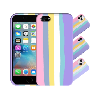 Imagen de PROTECTOR IPHONE 7 8 PLUS SILICON RAINBOW
