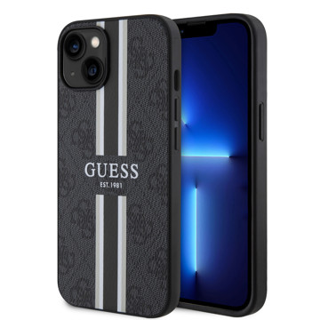 Imagen de FUNDA GUESS IPHONE 15 STRIPES BLACK 6257