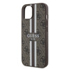 Imagen de FUNDA GUESS IPHONE 15 STRIPES BROWN 6295
