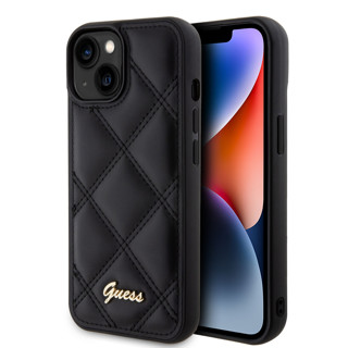 Imagen de FUNDA GUESS IPHONE 15 LEATHER BLACK 9604