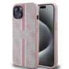 Imagen de FUNDA GUESS IPHONE 15 STRIPES PINK 6332