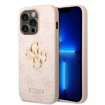 Imagen de FUNDA GUESS IPHONE 15 PRO LEATHER PINK 1605