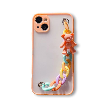 Imagen de PROTECTOR IPHONE 13 CORREA MELON