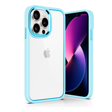 Imagen de Protector  iPhone 15 Pro Max Borde Sky Blue