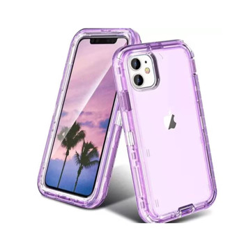 Imagen de PROTECTOR IPHONE 12 ROBOT 360 PURPLE