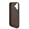 Imagen de GUESS IPHONE 16 MAGSAFE LEATHER CASE FLOWERS PRINT AND METAL CLASSIC LOGO BROWN 0246