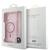Imagen de GUESS IPHONE 16 MAGSAGE CASE GLITTER WITH BEADS STRAP PINK 8258