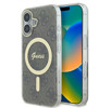 Imagen de FUNDA GUESS IPHONE 16 MAGSAFE PATTERN GOLD RING AND LOGO BROWN 2005
