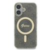 Imagen de FUNDA GUESS IPHONE 16 MAGSAFE PATTERN GOLD RING AND LOGO BROWN 2005