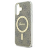 Imagen de FUNDA GUESS IPHONE 16 MAGSAFE PATTERN GOLD RING AND LOGO BROWN 2005