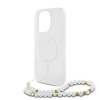 Imagen de GUESS IPHONE 16 PRO MAGSAGE CASE GLITTER WITH BEADS STRAP TRANSPARENT 8579