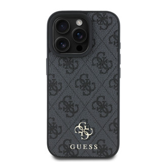 Imagen de FUNDA GUESS IPHONE 16 PRO MAGSAFE PU LEATHER CASE WITH SMALL AND CLASSIC METAL LOGOS BLACK 9530