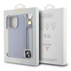 Imagen de GUESS IPHONE 16 PRO MAGSAFE GRAINED CASE WITH FLOWER CHARM WRIST STRAP AND METAL CLASSIC LOGO PURPLE 3889