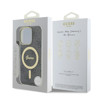 Imagen de GUESS IPHONE 16 PRO MAX MAGSAFE PATTERN GOLD RING AND LOGO BLACK 1992