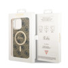Imagen de GUESS IPHONE 16 PRO MAX MAGSAFE PATTERN GOLD RING AND LOGO BROWN 2036