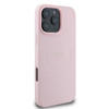 Imagen de GUESS IPHONE 16 PRO MAX MAGSAFE GRAINED CASE WITH GOLD RING AND METAL CLASSIC LOGO PINK 3983