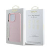 Imagen de GUESS IPHONE 16 PRO MAX MAGSAFE GRAINED CASE WITH GOLD RING AND METAL CLASSIC LOGO PINK 3983