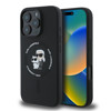 Imagen de KARL LAGERFEL IPHONE 16 PRO MAGSAFE LIQUID SILICONE CASE KARL AND CHOUPETTE HEADS BLACK 8666