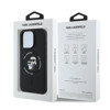 Imagen de FUNDA KARL LAGERFEL IPHONE 16 PRO MAGSAFE LIQUID SILICONE CASE KARL AND CHOUPETTE HEADS BLACK 8666
