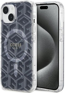 Imagen de FUNDA GUESS IPHONE 15 MAGSAFE GCUBE BLACK 1843