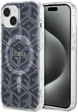 Imagen de FUNDA GUESS IPHONE 15 MAGSAFE GCUBE BLACK 1843