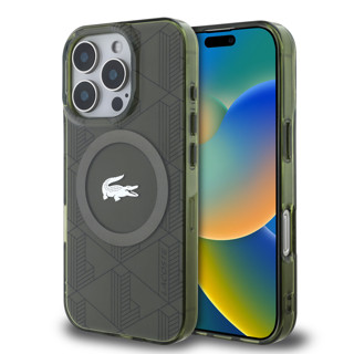 Imagen de FUNDA LACOSTE IPHONE 16 PRO MAGSAFE MONOGRAM LOGO KHAKI 1184