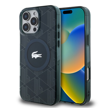 Imagen de FUNDA LACOSTE IPHONE 16 PRO MAGSAFE MONOGRAM LOGO SINOPLE 1221
