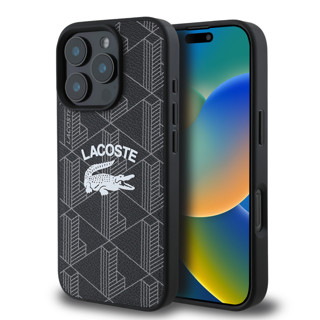 Imagen de FUNDA LACOSTE IPHONE 16 PRO MAX MAGSAFE MONOGRAM VINTAGE NEGRO 0439