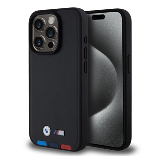 Imagen de BMW IPHONE 15 CUERO SINTETICO TRICOLOR NEGRO 3343
