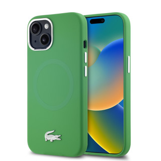 Imagen de LACOSTE IPHONE 15 MAGSAFE VERDE Y PLATEADO 0352