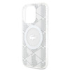 Imagen de FUNDA LACOSTE IPHONE 15 PRO MAGSAFE BLANCO LOGO PLATEADO 0970