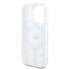 Imagen de FUNDA LACOSTE IPHONE 15 PRO MAGSAFE BLANCO LOGO PLATEADO 0970