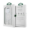 Imagen de FUNDA LACOSTE IPHONE 15 PRO MAX MAGSAFE BLANCO LOGO PLATEADO 0987