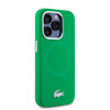 Imagen de FUNDA LACOSTE IPHONE 15 PRO MAX MAGSAFE VERDE Y PLATEADO 0383