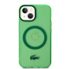 Imagen de FUNDA LACOSTE IPHONE 15 PLUS TRANSPARENT CASE MAGSAFE GREEN 4204