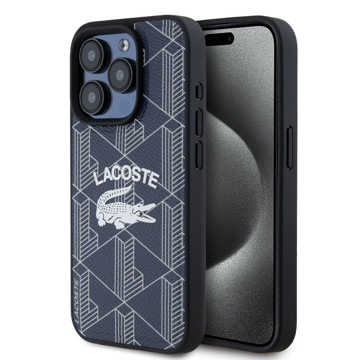 Imagen de FUNDA LACOSTE IPHONE 15 PRO MAX MAGSAFE MONOGRAM VINTAGE LOGO NAVY 8427
