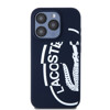 Imagen de FUNDA LACOSTE IPHONE 15 PRO MICROFIBER OVAL LOGO BLUE 7891