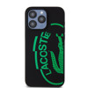 Imagen de LACOSTE IPHONE 15 PRO MAX MICROFIBER OVAL LOGO BLACK 7785