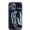 Imagen de LACOSTE IPHONE 15 PRO MAX MICROFIBER OVAL LOGO BLUE 7907