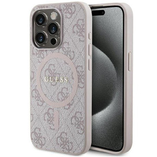 Imagen de FUNDA GUESS IPHONE 15 PRO MAGSAFE CLASSIC LOGO PINK 6763