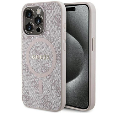 Imagen de FUNDA GUESS IPHONE 15 PRO MAGSAFE CLASSIC LOGO PINK 6763