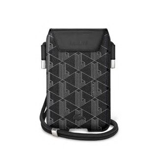 Imagen de LACOSTE PHONE BAG MONOGRAM BLACK 8441