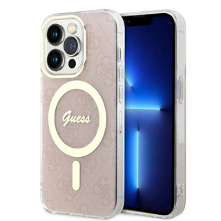 Imagen de GUESS IPHONE 15 PRO MAGSAFE PINK RING GOLD 4680