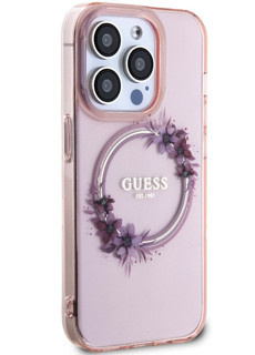Imagen de GUESS IPHONE 15 PRO MAGSAFE FLOWERS PINK 1447