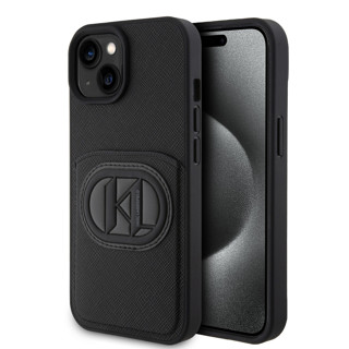Imagen de KARL LAGERFELD IPHONE 15 CARDSLOTS KL PATCH BLACK 7677