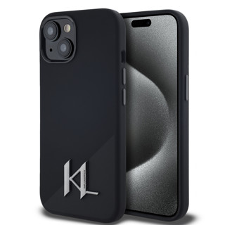 Imagen de KARL LAGERFELD IPHONE 15 MAGSAFE SILICONE CASE INITIAL LOGO BLACK 2922